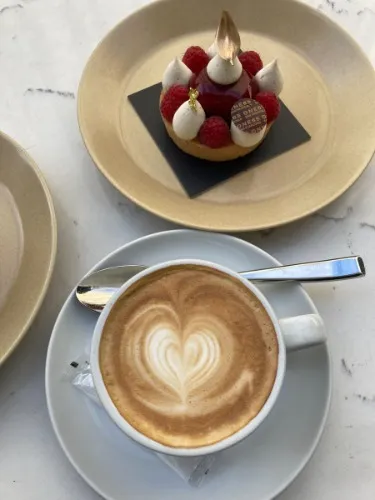 Delicious Morning Coffee + Pastry