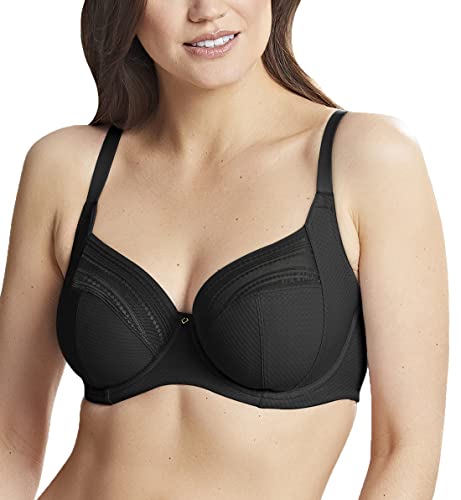 Panache Serene Stretch Lace Full Cup Underwire Bra (10305) - 34JJ - Noir