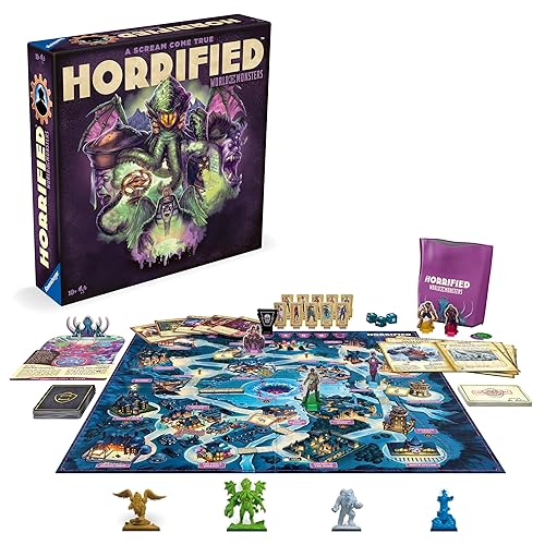 Ravensburger Horrified: World of Monsters Cooperative Strategy Board Game for Ages 10 and Up