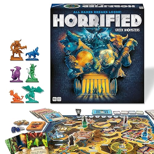 Ravensburger Horrified: Greek Monsters - Cooperative Strategy Board Game | for Ages 10 and Up | Unleash Mythical Creatures | Engaging Family Game Night Entertainment