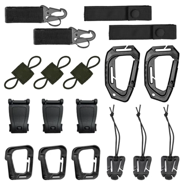 Throne | Hunter | INLAZTIM 18 Stück Molle Zubehör Karabiner Clips Molle ...