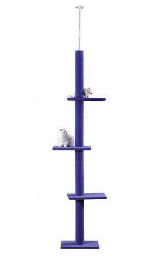 S-Lifeeling Cat Climbing Toys Tower Structures Cat Climber Tree Post Shelves Multilayer Platform Super Long Large Cat Climbing Tree Cat Tree Furniture Scratch - Purple