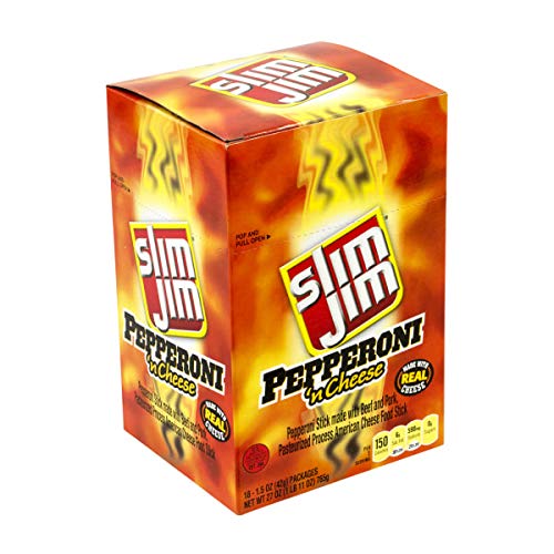 Slim Jim Pepperoni'n Cheese Stick 18ct Box - 
