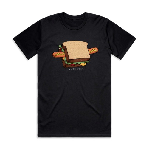 A Hot Dog Is A Sandwich Logo Tee | XL