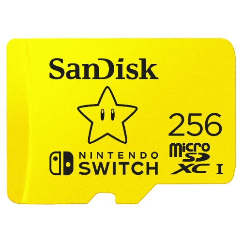SanDisk 256GB microSDXC-Card, Licensed for Nintendo-Switch - SDSQXAO-256G-GNCZN - Super Mario Super Star 256GB
