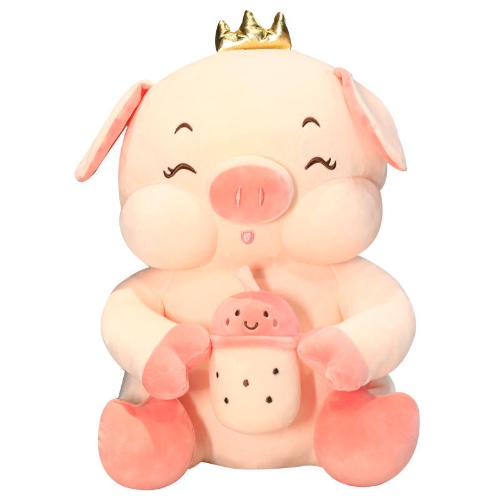 Bubble Tea Pillow: Cute, Soft, Plush+ - Pink / 35cm