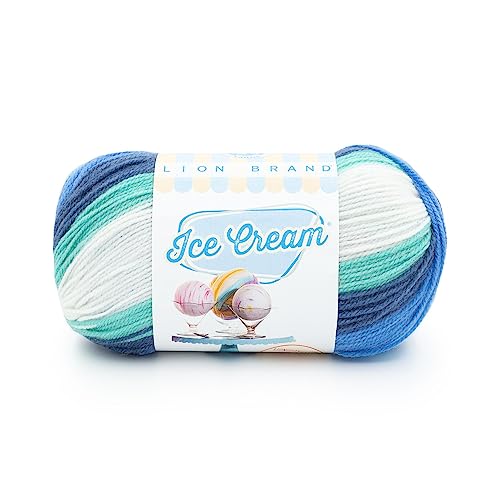 Lion Brand Yarn Ice Cream Yarn, Baseball Nut - 1 Pack - Baseball Nut