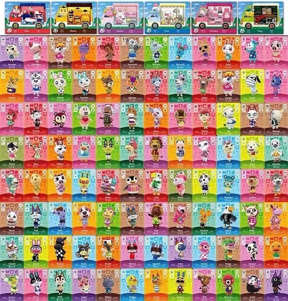 ACNH Series 1-4 and Sanrio Mini NFC Cards