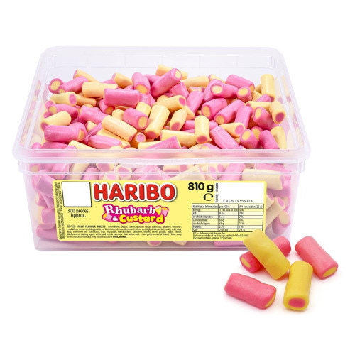 Haribo Rhubarb & Custard Sweets (810g)