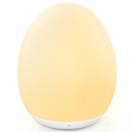 Night Lights for Kids, MediAcous Baby Night Light with 7 Colors Changing & Dimming Function, Rechargeable Kids Night Light with 1 Hour Timer & Touch Control, Up to 100H - Cream