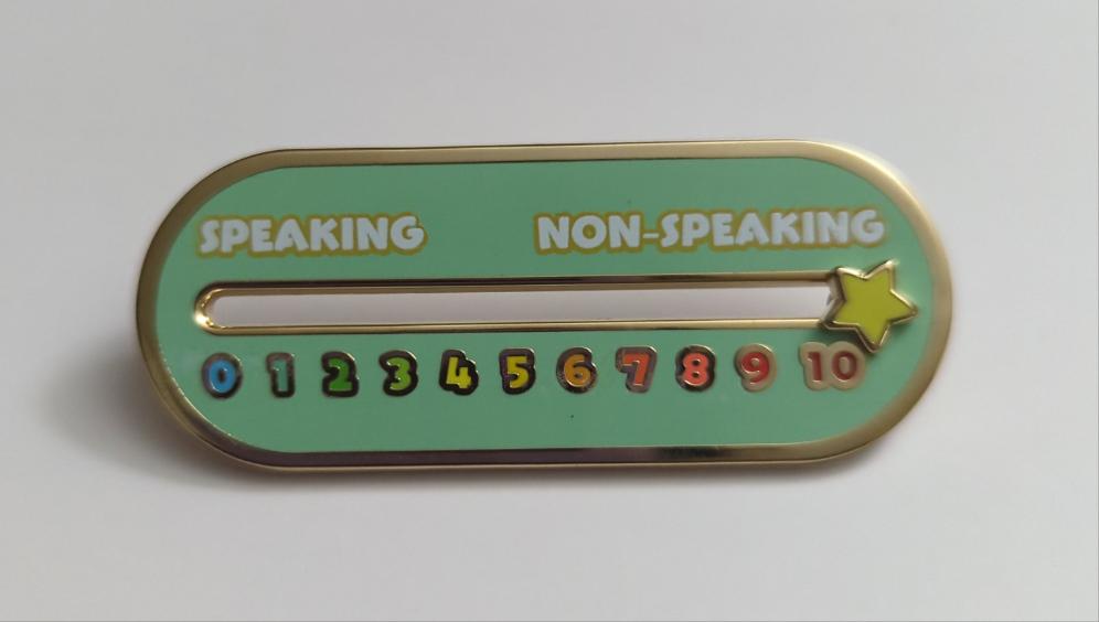 Sliding Non-Speaking Pin - In Stock