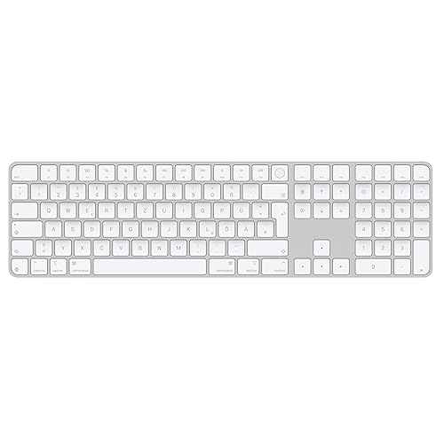 Apple Magic Keyboard mit Touch ID und Ziffernblock für Mac Modelle mit Apple Chip – Deutsch – Weiße Tasten ​​​​​​​ - Deutsch - Weiße Tasten ​​​​​​​