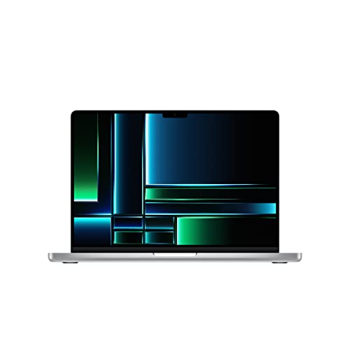 Apple 2023 MacBook Pro laptop M2 Pro chip with 10‑core CPU and 16‑core GPU: 14.2-inch Liquid Retina XDR display, 16GB Unified Memory, 512GB SSD storage. Works with iPhone/iPad; Silver - Apple M2 Pro Chip - Silver - 512 GB