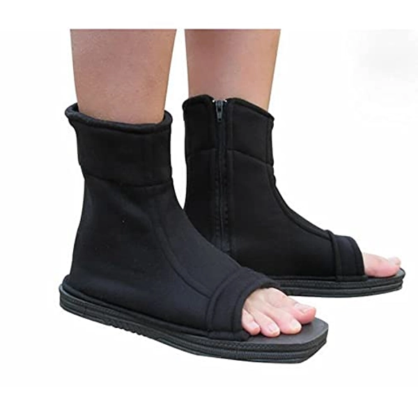 COSTYLE Anime Ninja Shoes Cosplay Boots Size 36-45, Black