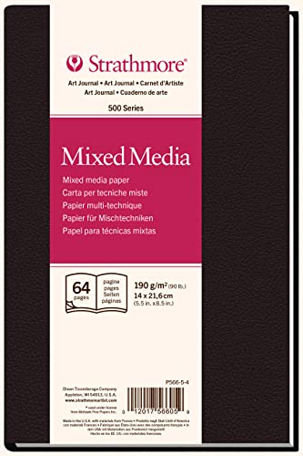 Strathmore Mixed Media Art Journal 14 x 21,6 cm, 64 Seiten (32 Blatt) - 14 x 22 cm - Durchsichtig