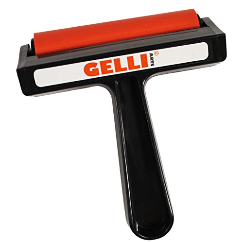 Gelli Arts GL013964749083 Brayer, rot/schwarz, M