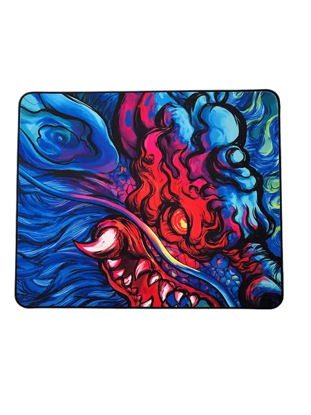 Esports Tiger Blaze+ Gaming Mouse Pad - Large (480 x 400 x 4mm) - Stitched Edges, PuRU+ Base, Invista Cordura Nylon Surface