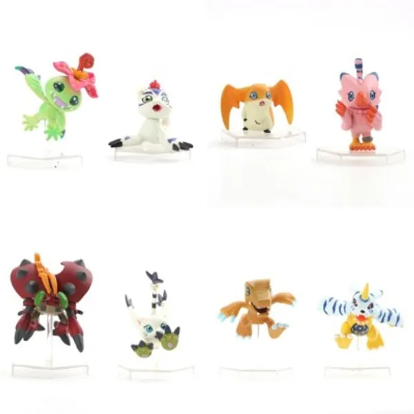 8 pcs/set Digimon Adventure Agumon Gabumon Palmon Gomamon Patamon Tailmon Figures Decoration Toys Dolls| |   - AliExpress