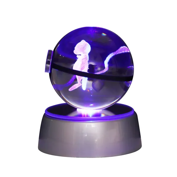 3D Crystal Ball Night Light, LED Anime Light Table Lamp 7 Colors Change for Room Decor Lamp, Christmas Gifts and Birthday Gifts Ideas for Children Girl - Colorful 19