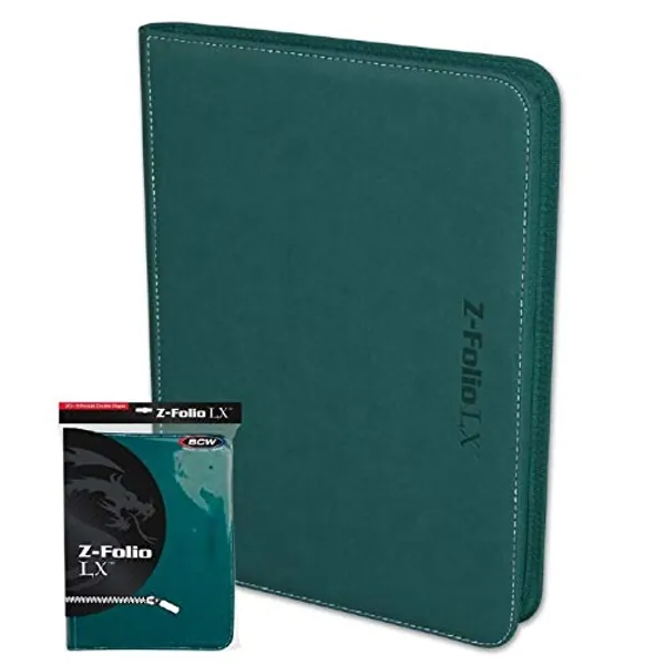 BCW Z-Folio 9-Pocket LX Album - Teal - Teal