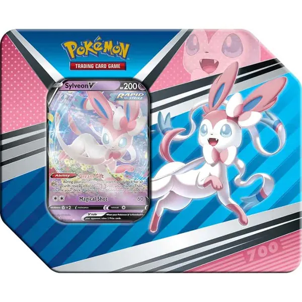 Pokemon TCG: V Heroes Tin - Espeon V / Umbreon V / Sylveon V (Individuals) (English) [In Stock, Ship Today] - Sylveon V