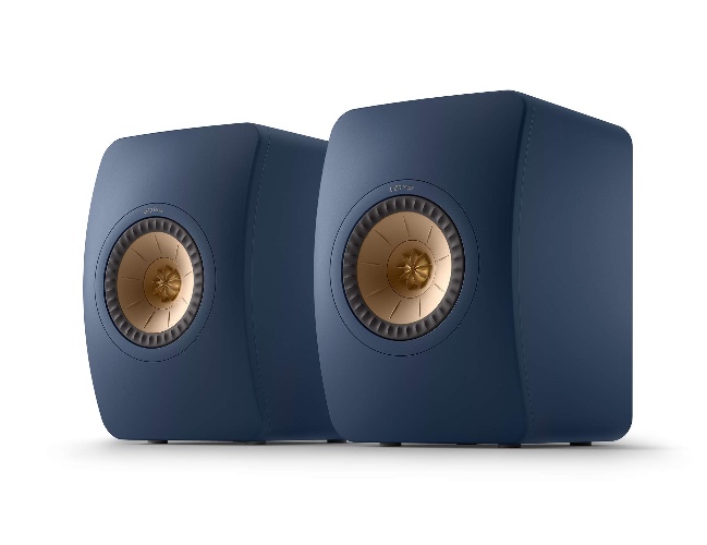 KEF LS50 Meta - Altavoz de Dos vias Bass Reflex, con tecnologia de Absorcion de Sonido Metamaterial, Azul - Azul