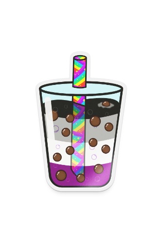 Equali-tea Asexual Laminated Sticker