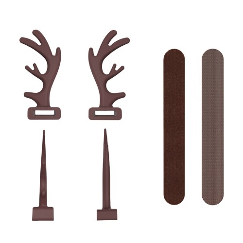 1Pair Antlers/horns/bow-knot /rabbit ears Headphone Decoration for Gaming Headsets - Antlers brown