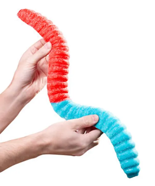 Giant 2-Pound Sour Gummy Worm: Two pounds of sour and sweet gummy goodness!