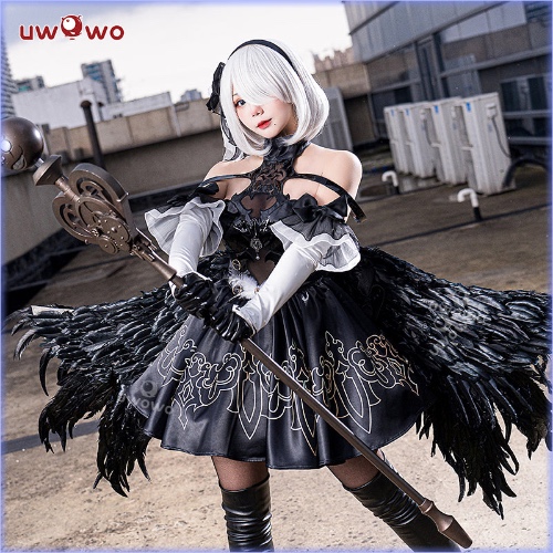 Uwowo×DISHWASHER1910 Nier: Automata Fanart 2B Mahou Shojou Magical Girl Cosplay Costume - 【Pre-sale】L