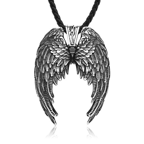 Feathered Angel Wings Necklace: