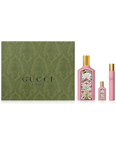 Gucci Flora Gorgeous Gardenia 3 Piece Gift Set Eau de Parfum for Women - Floral - 3.71 Fl Oz (Pack of 1)