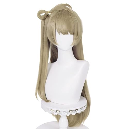 TO KU TOO YUO Anime Kotori Minami Long Linen Cosplay Wig Heat Resistant Synthetic Hair Party Wigs + Wig Cap (Kotori Minami) - Kotori Minami