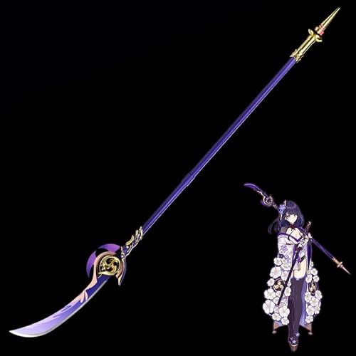 Yongli Sword Genshin Impact miHoYo Game Anime Inazuma Raiden Shogun Ei Engulfing Lightning Cosplay Replica Carbon Steel Polearm