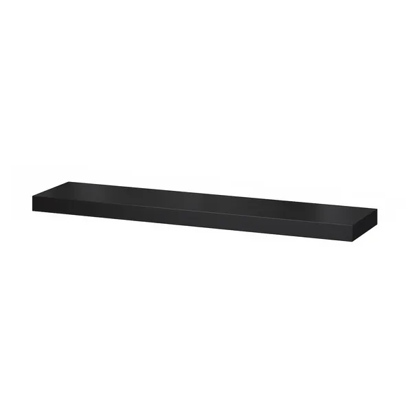 LACK Wall shelf - black-brown 110x26 cm