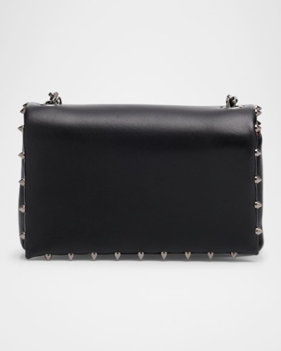Spiky Soft Pouch Bag in Napa Leather 