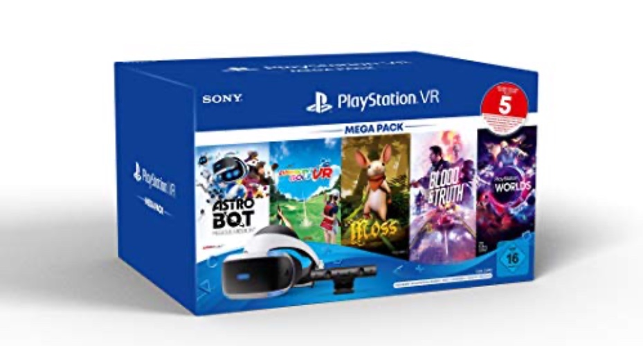 Sony Interactive Entertainment PS VR Mega Pack 3 inkl. PS VR-Headset / PS Camera / PS Camera-Adapter / 5 Spiele (Gutscheincode) - Mega Pack 3