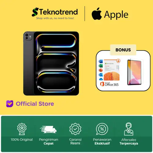 Apple iPad Pro M4 2024 512GB 256GB 1TB 2TB M4 Space Black Silver 11 & 13 Inch Wifi Only - 256GB APPLE, 11" Silver di TeknoTrend | Tokopedia
