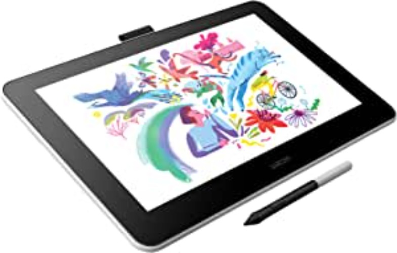 Wacom One HD Creative Pen Display, Drawing Tablet With Screen, 13.3" Graphics Monitor; includes Training & Software, works with Mac, PC & Chromebook, photo/video editing, drawing, design, & education - Display