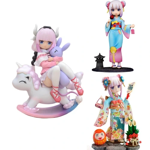 Miss Kobayashi's Dragon Maid, quimono Kanna Kamui, brinquedos modelo de coleção, 14cm| |   - AliExpress