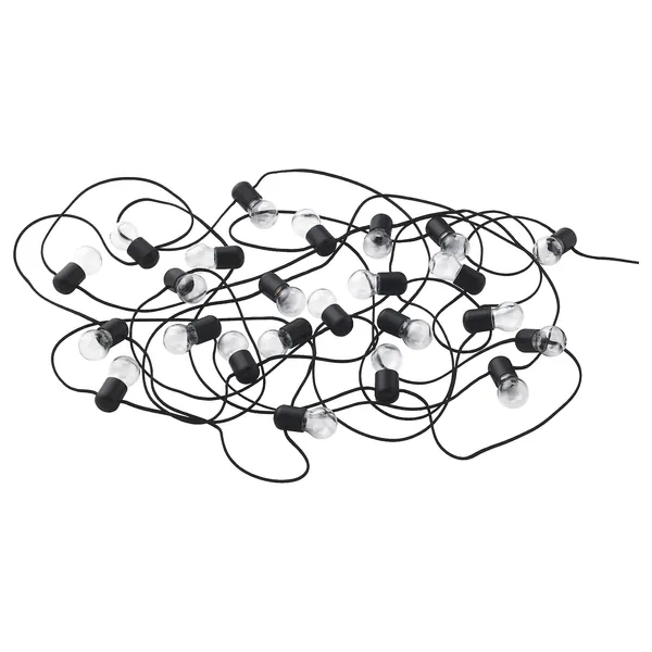 BLÖTSNÖ Ghirlandă luminoasă LED 24bec - interior negru