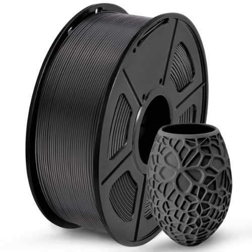 PLA 3D Printer Filament, SUNLU Neatly Wound PLA Filament 1.75mm Dimensional Accuracy +/- 0.02mm, Fit Most FDM 3D Printers, Good Vacuum Packaging Consumables, 1kg Spool (2.2lbs), 330 Meters, PLA Black - 1kg Pla Black