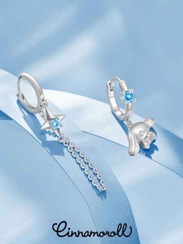 Cinnnamorall Silver Earrings