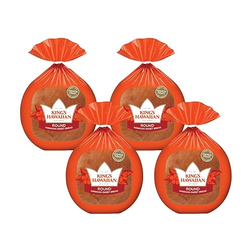 King's Hawaiian Original Hawaiian Sweet Round Bread 16 Ounce (Pack of 4) - 16 Ounce (Pack of 4)