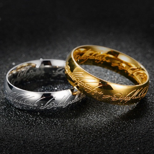 Fashion Lord of the Ring The One Ring Lotr Stainless Steel Unisex Ring Size 6-13
