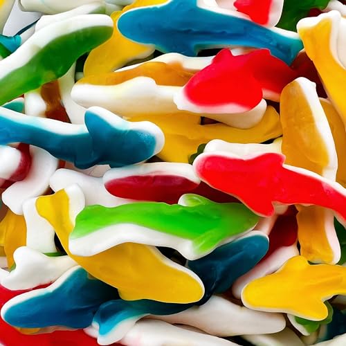 Funtasty Gummy Sharks Candy Assorted Fruit Flavors, 11 Ounce Pack