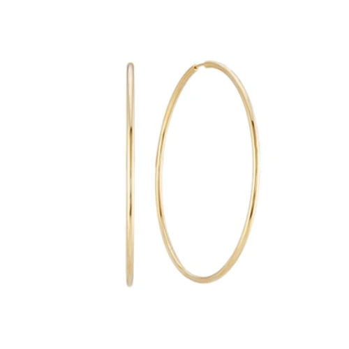 Daily 14K Yellow Gold Endless Hoops