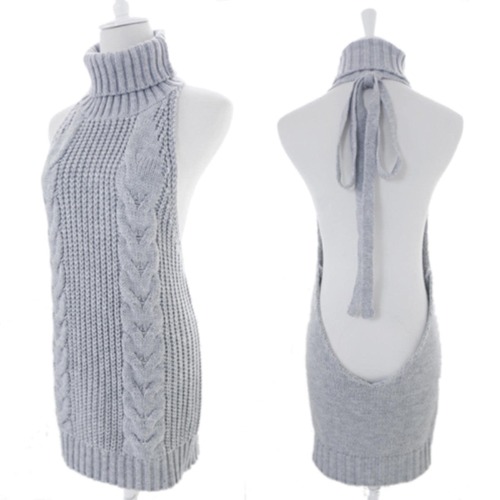 Virgin Killer Sweater Coreano Off Shoulding 