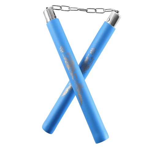 AUFIKR Nunchakus de Espuma Entrenamiento Práctico Nunchucks de Artes Marciales Nunchakus para Niños Adultos y Principiantes,Entrenamiento Portátil Artes Marciales Nunchakus de Espuma