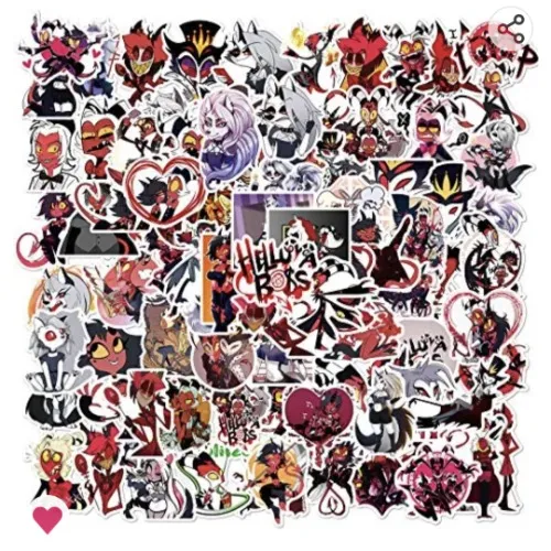 Amazon.com: 100pc Helluva Boss Waterproof Stickers 